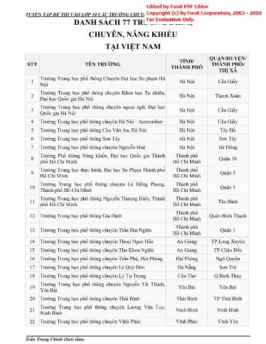 77 Đề thi vào 10 môn Toán của các Trường Chuyên (Có đáp án)
